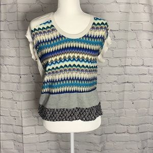 Gifflin Paris top colorful short sleeve